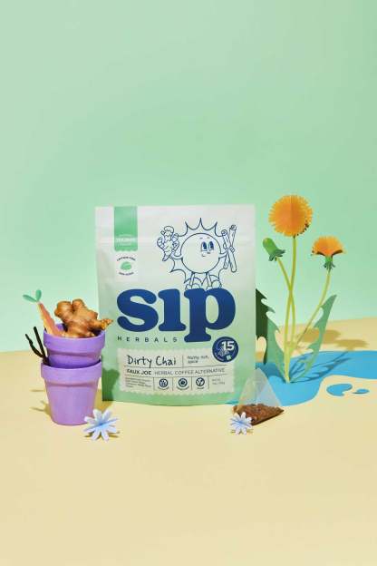 Dirty Chai Superfood Coffee Alternative Plastic-Free Tea Bags (15 ct)