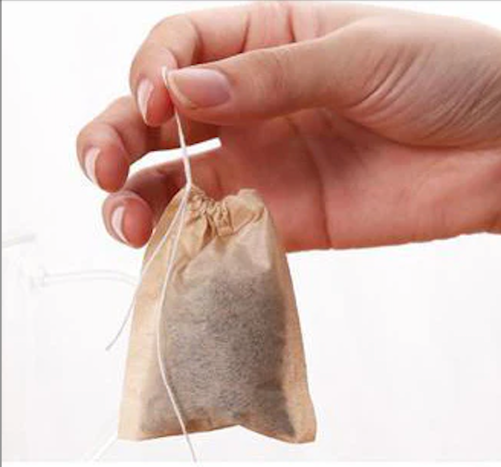 20 Unbleached Tea Filter Bags for Loose Leaf Tea, Biodegradable and Compostable Tea Bags Empty