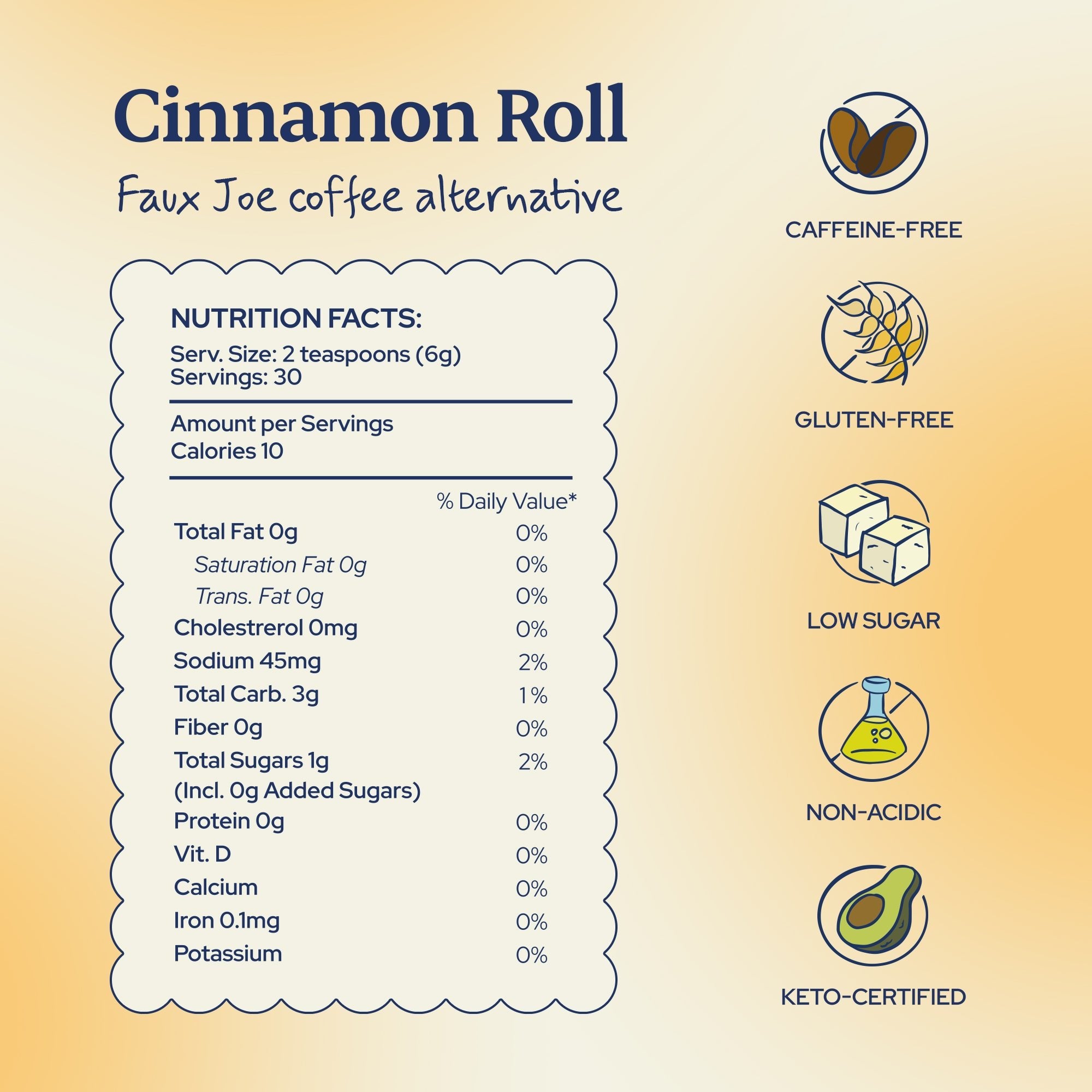 "Cinnamon Roll" Faux Joe Coffee Alternative - Sip Herbals