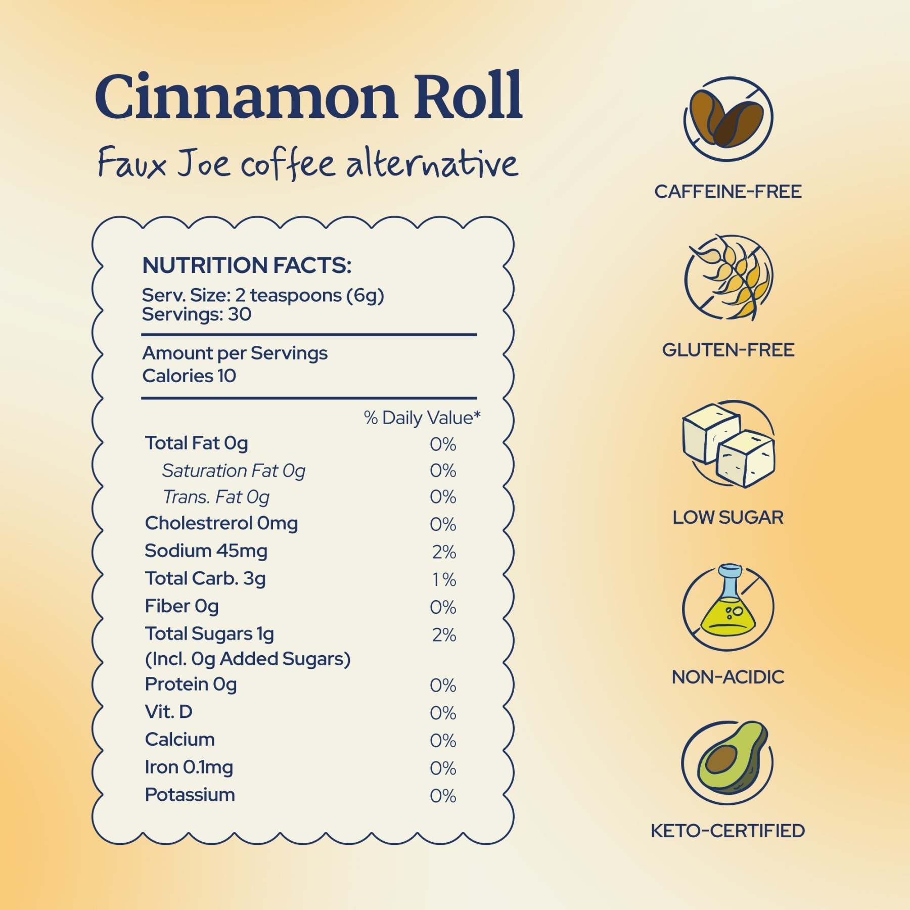 "Cinnamon Roll" Faux Joe Coffee Alternative - Sip Herbals
