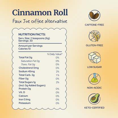 "Cinnamon Roll" Faux Joe Coffee Alternative - Sip Herbals