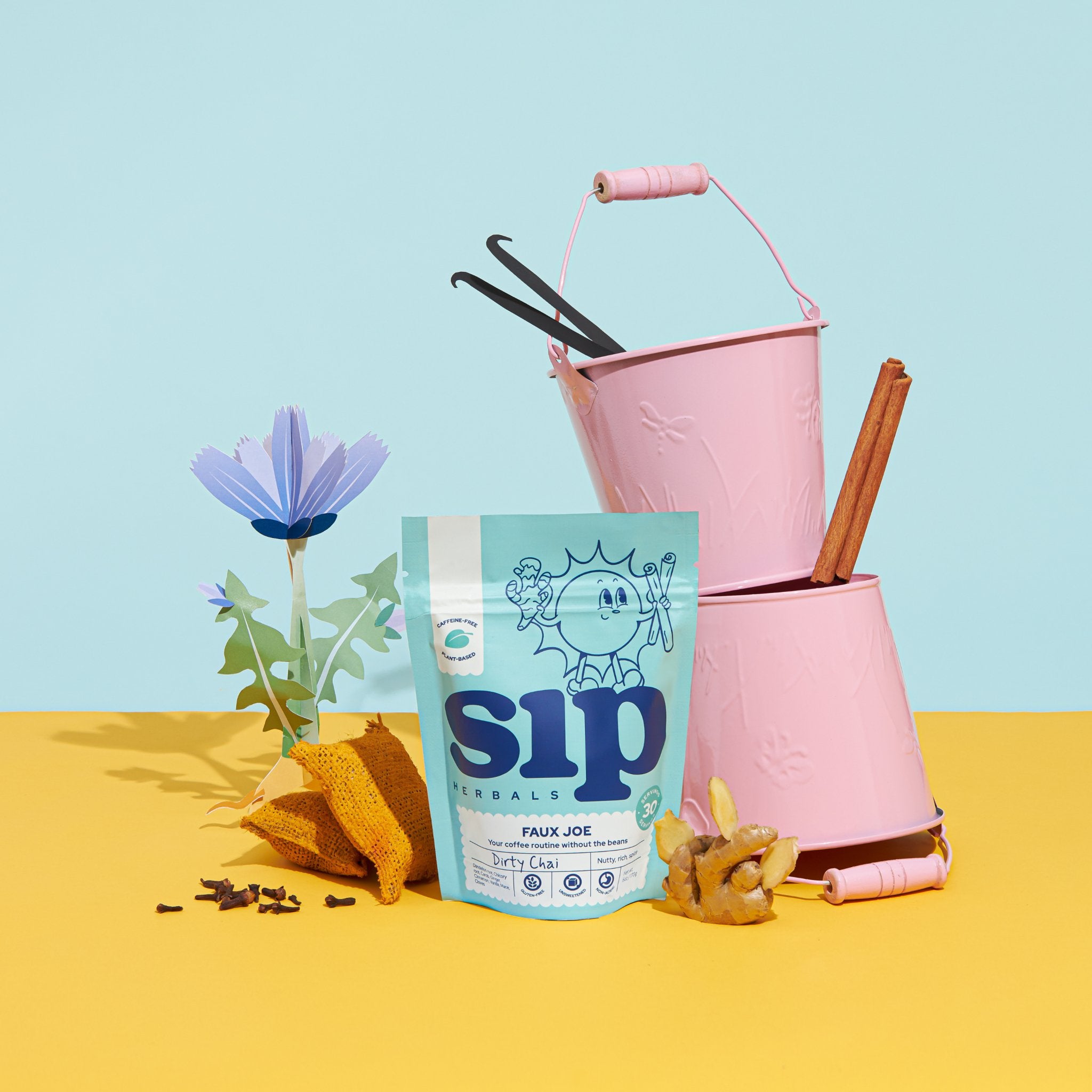 "Dirty Chai" Faux Joe Coffee Substitute - Sip Herbals