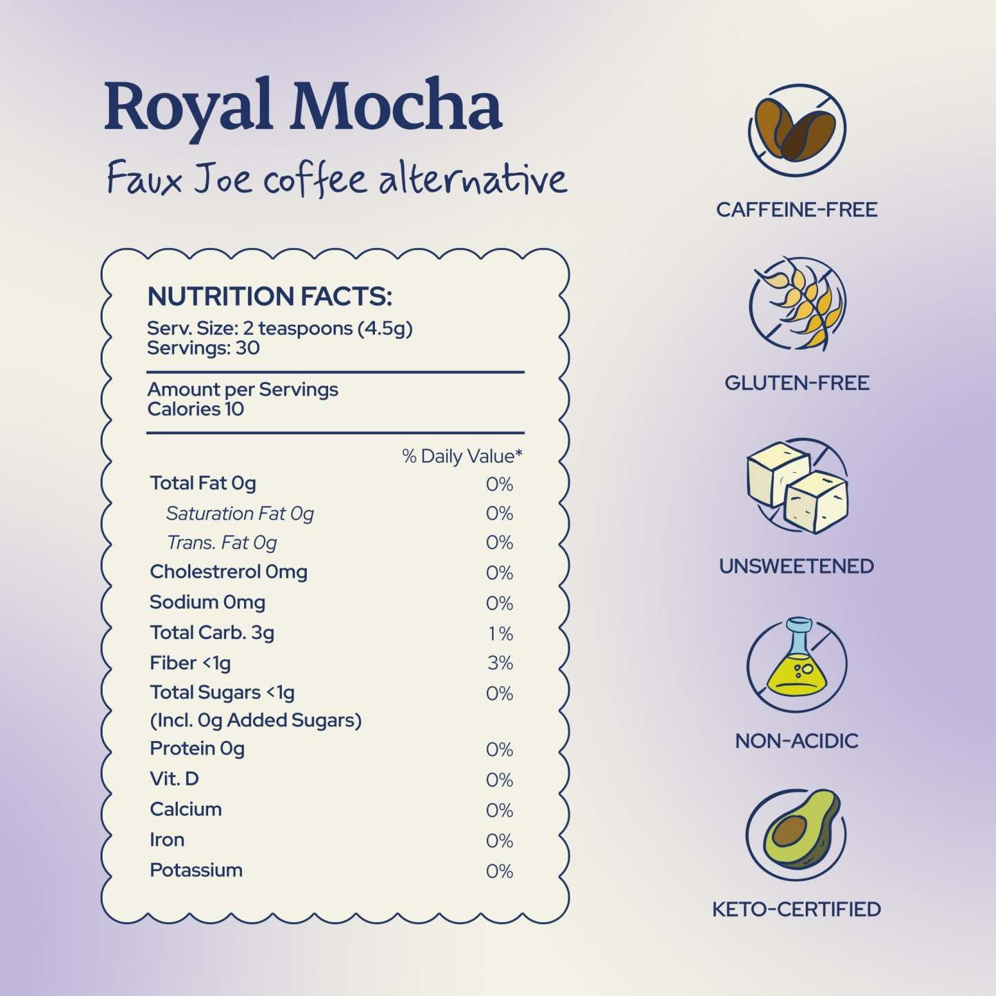 "Royal Mocha" Faux Joe Coffee Alternative - Sip Herbals
