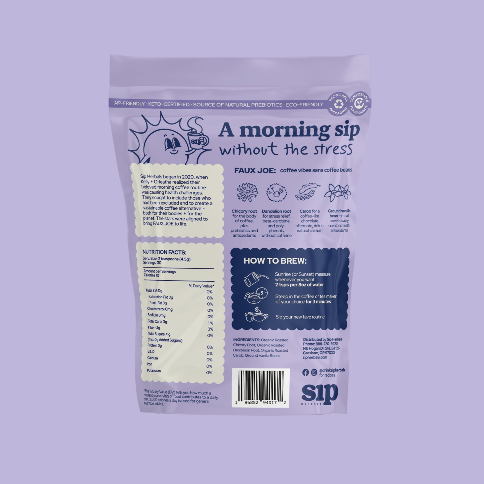 "Royal Mocha" Faux Joe Coffee Alternative - Sip Herbals