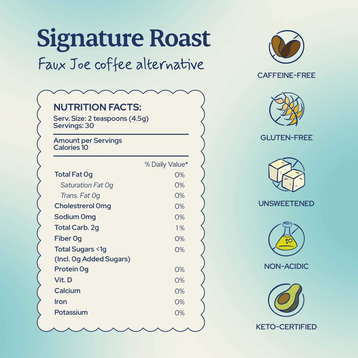 Signature Roast Faux Joe Coffee Alternative - Sip Herbals