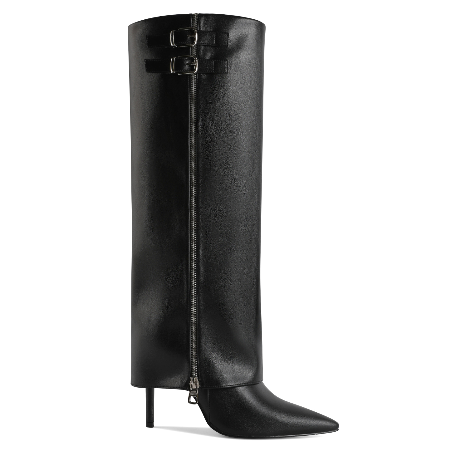 SAMMITOP 3.5 Inch Fold Over Knee High Boots