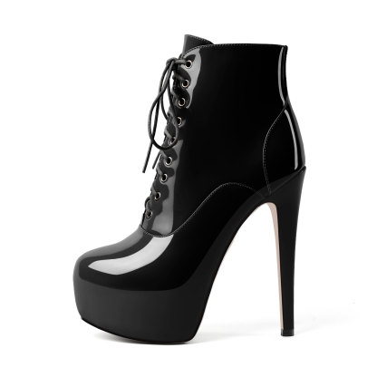 Side view showing the round toe and zipper of SAMMITOP 6.3-inch combat boots