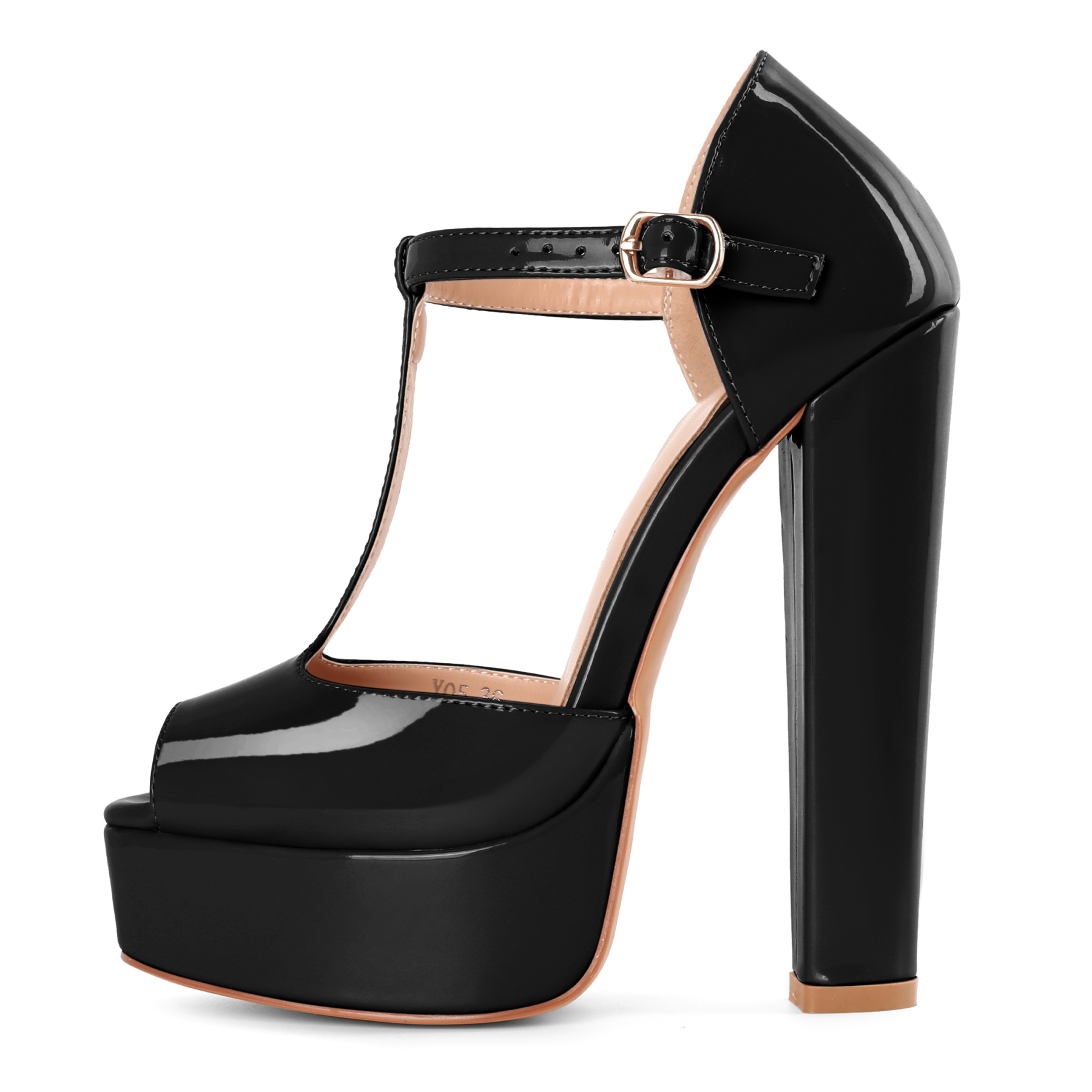 Side view of 6-inch stiletto heels with pointed toe and slim silhouette, SAMMITOP women’s pumps