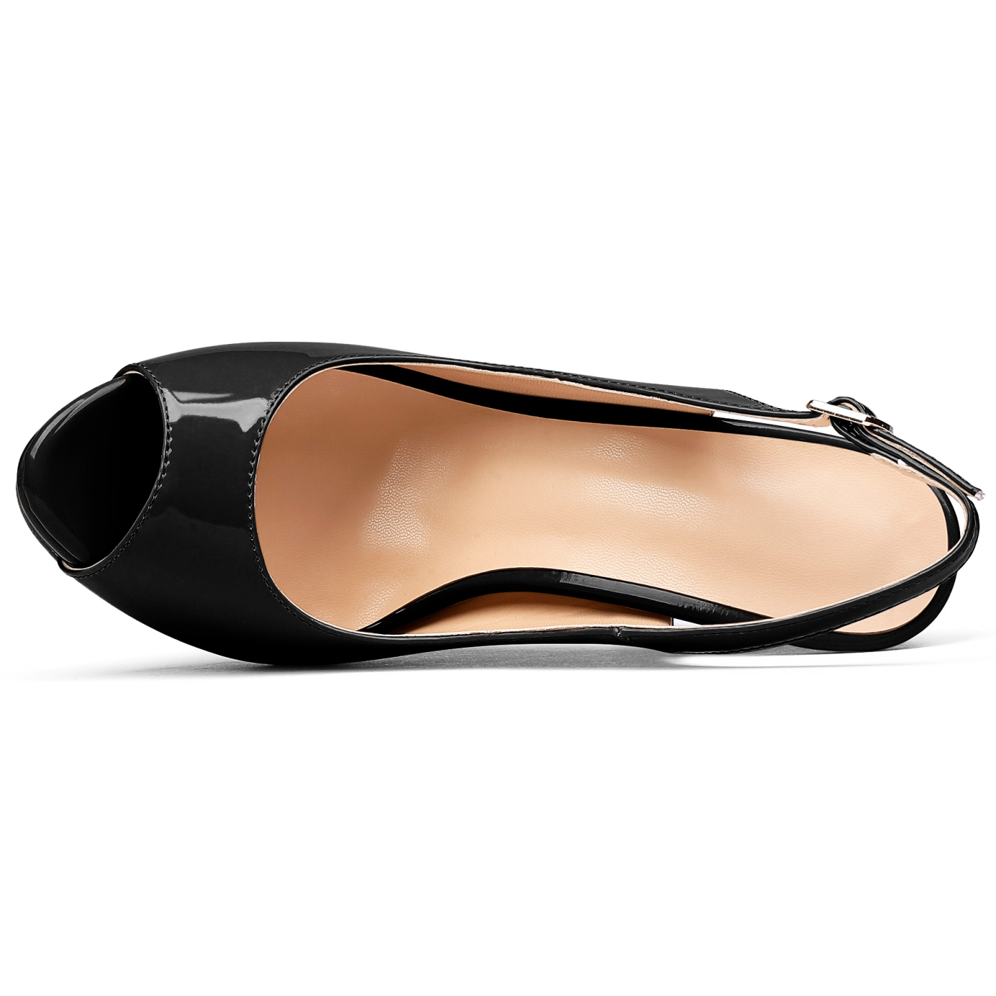 SAMMITOP Women's Peep Toe High Heel Slingback Pumps Platform Party Dress Shoes