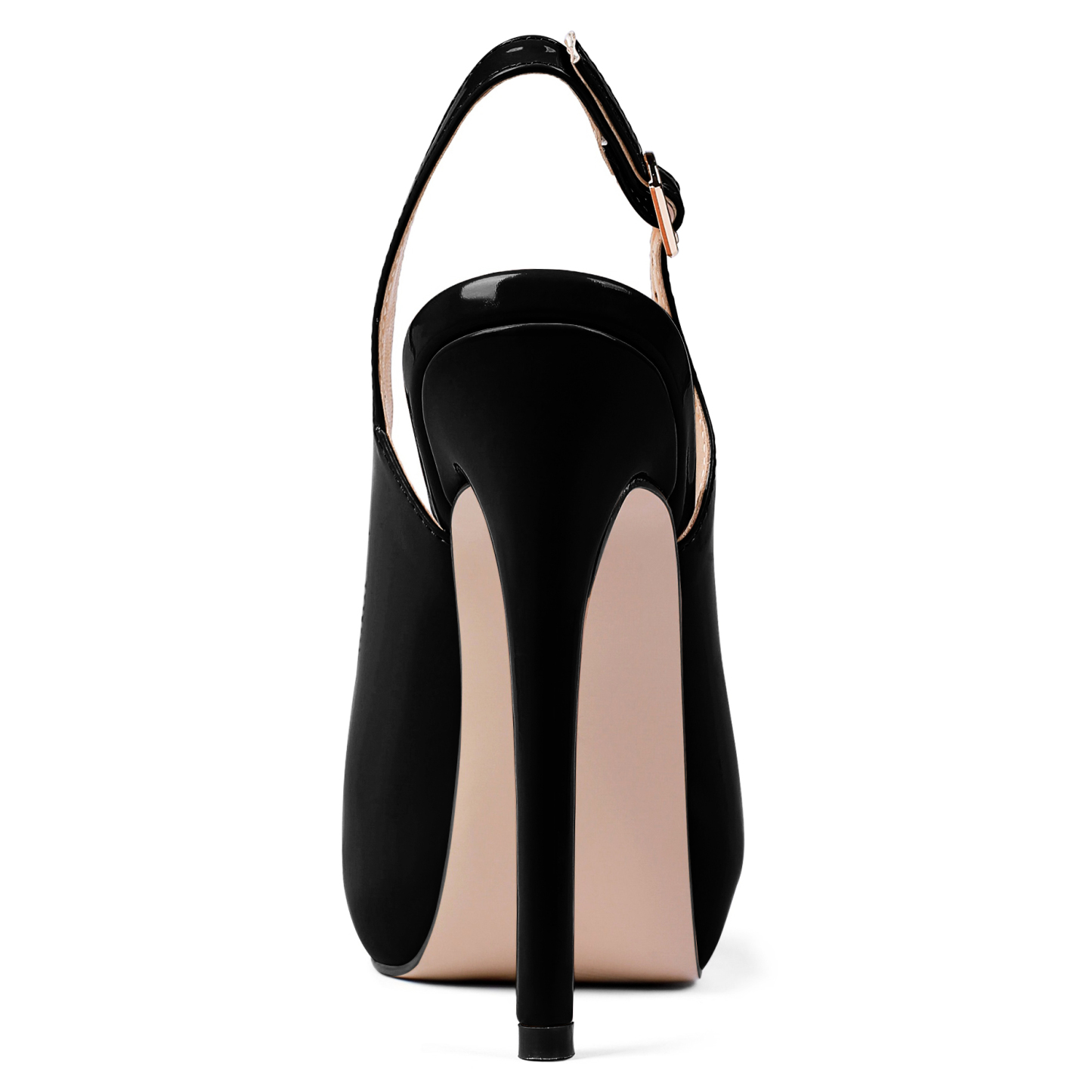 SAMMITOP Women's Peep Toe High Heel Slingback Pumps Platform Party Dress Shoes