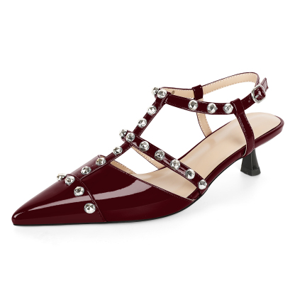 SAMMITOP 2 Inch  Deep wine red with subtle metallic accents