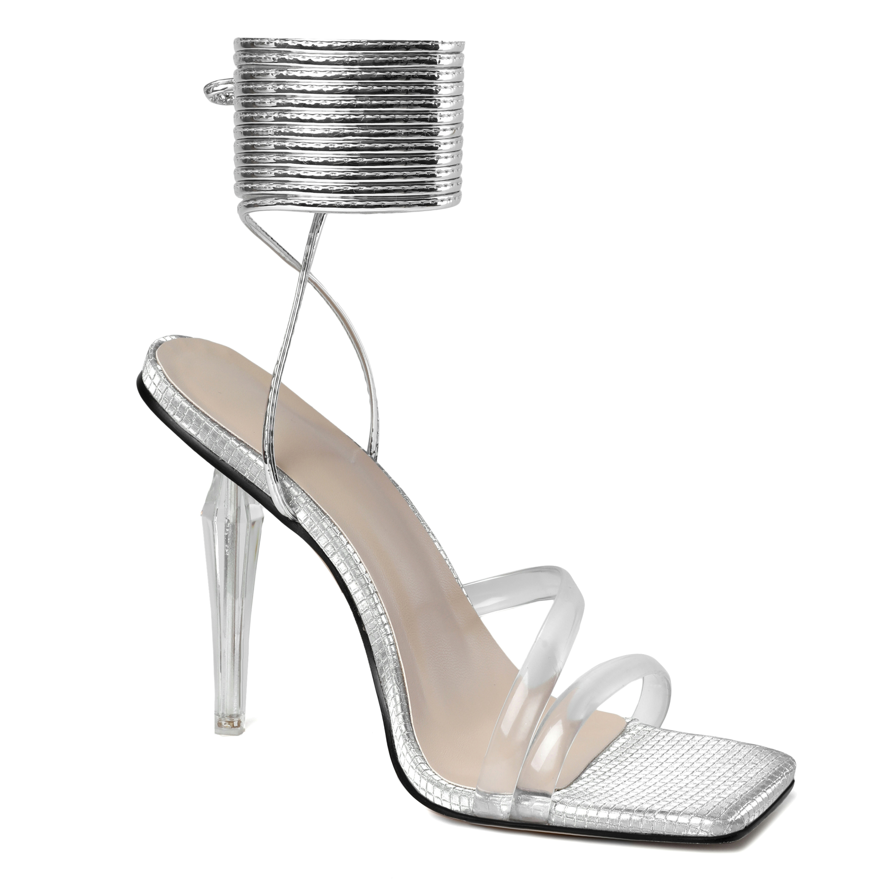  Close-up image of premium strappy detail and stitching craftsmanship