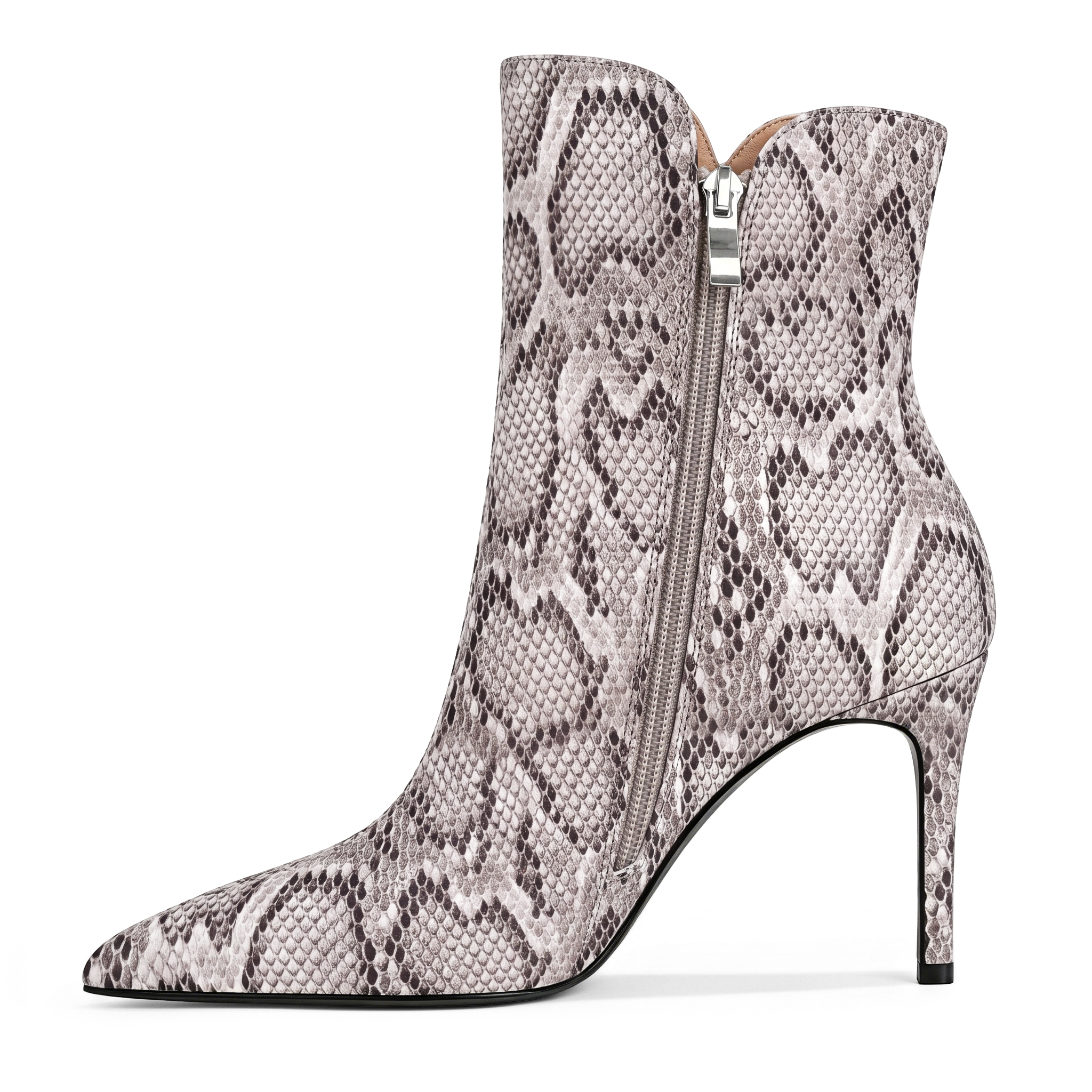 Sammitop Womens Stiletto Ankle Boots Pointed Toe Short Booties 3 Inch