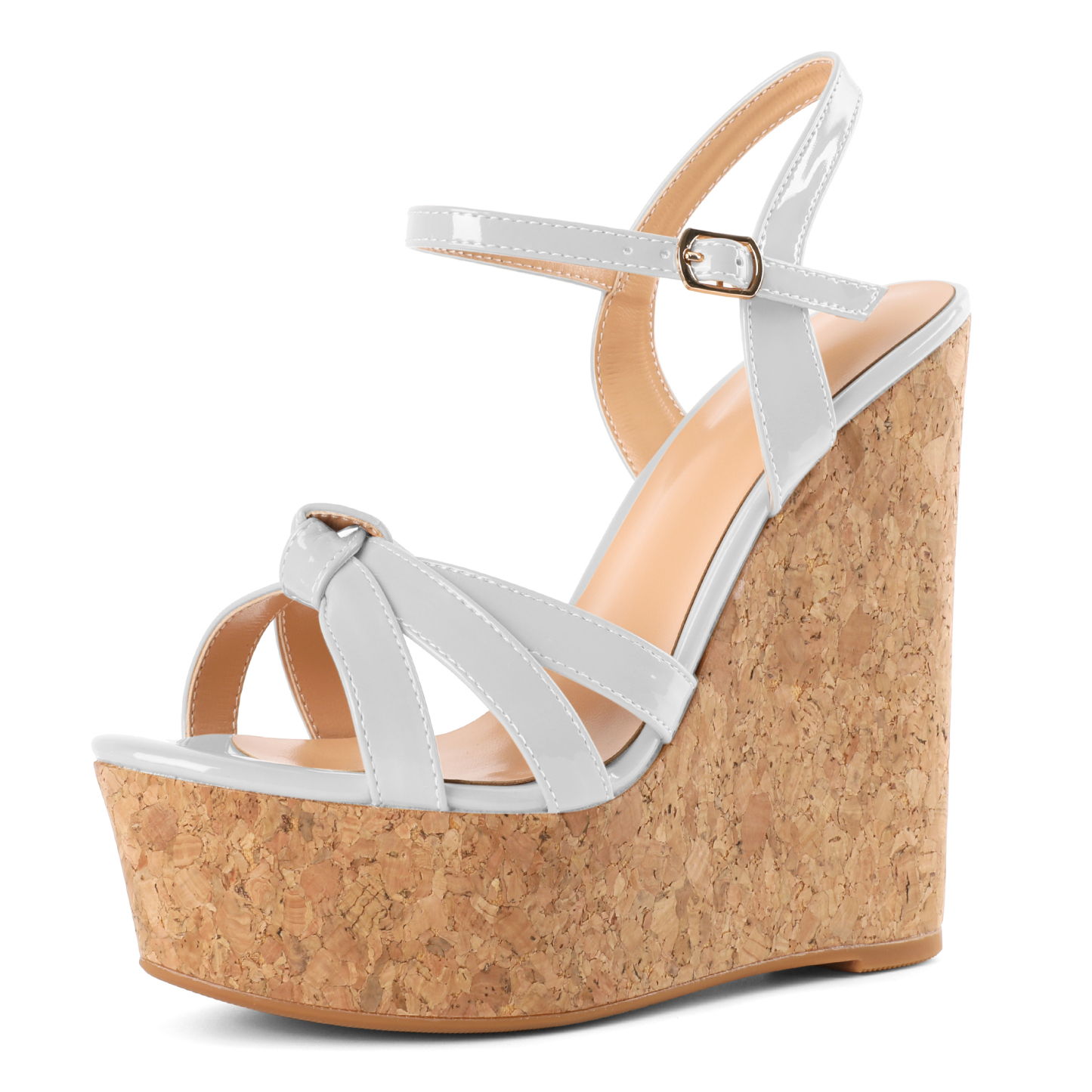 SAMMITOP Platform Wedges|High Heel Wedge Sandals|Ankle Strap Open Toe Platform Heels