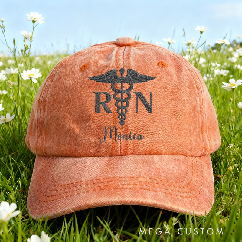 Personalized Caps for Nurse Embroidered Baseball Cap Medical Worker Hat Custom Nurse Gift Nurse Appreciation Hat