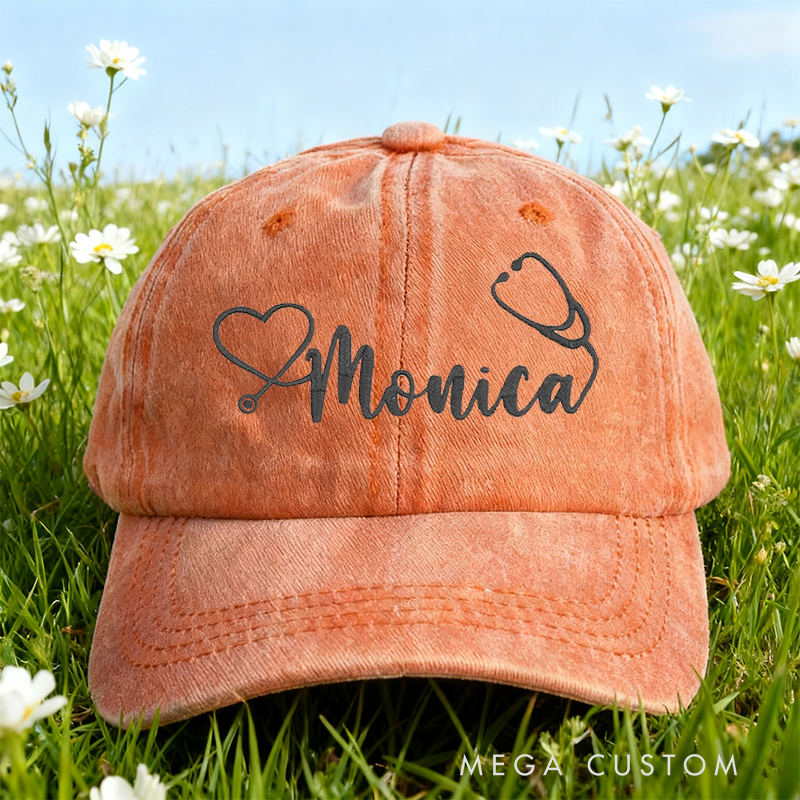 Personalized Caps for Nurse Embroidered Baseball Cap Medical Worker Hat Custom Nurse Gift Nurse Appreciation Hat