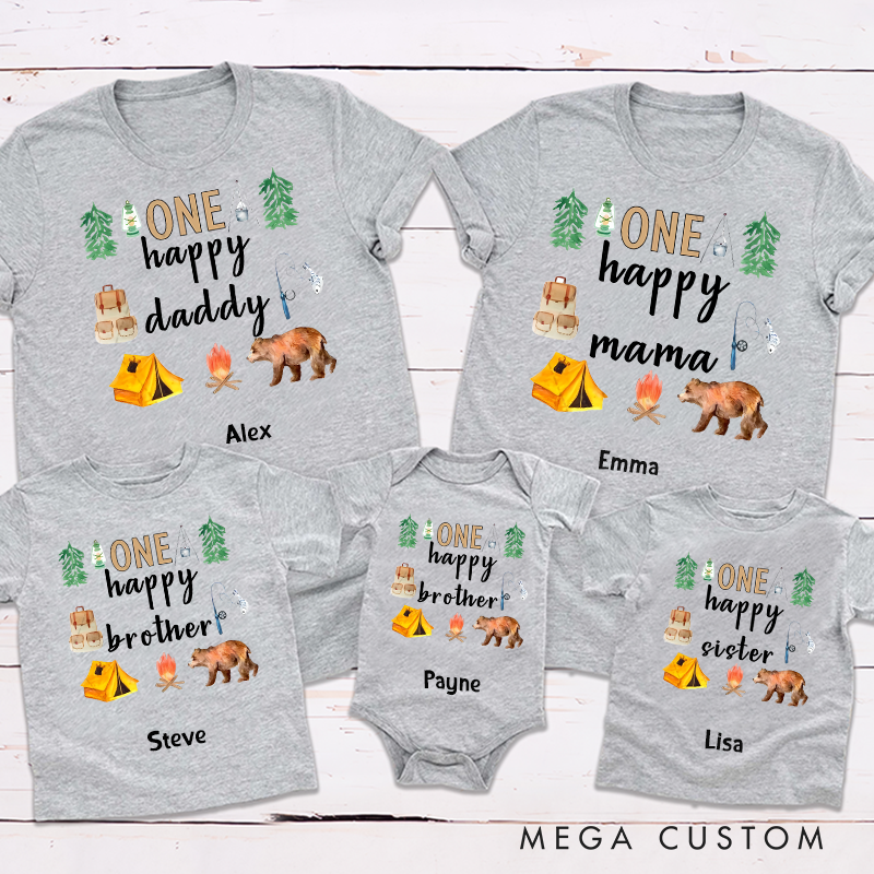 Personalized Family Campfire Nights Matching Outfits Share Laughter and Stories Outdoors