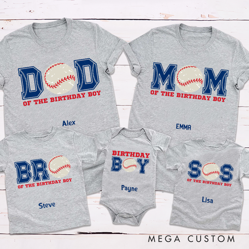 Personalized Baseball Matching Outfits for Joyful Moments with Family