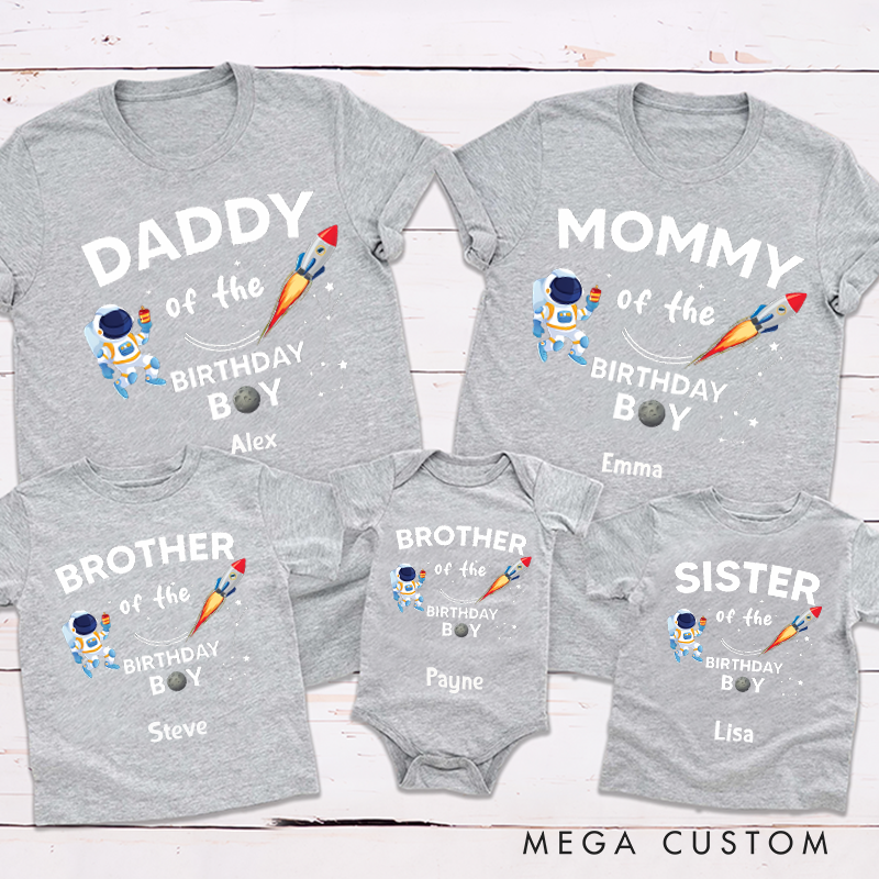Personalized Astronaut Family Matching Outfits Perfect for Space Lovers and Adventure Seekers Alike