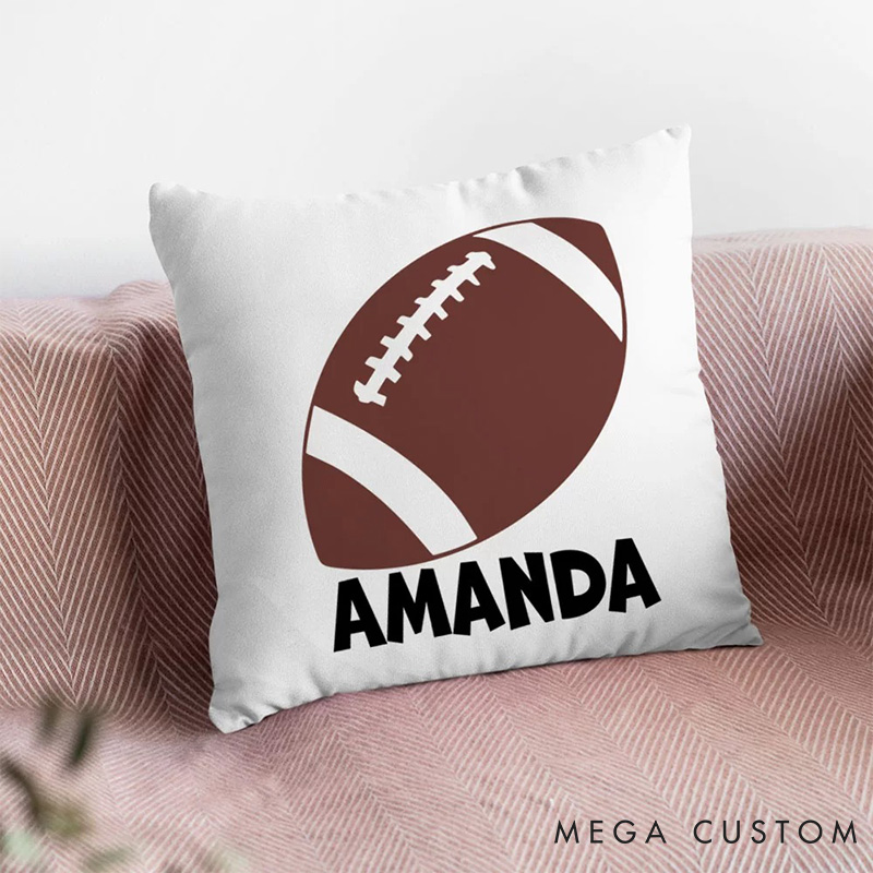 Personalized Sport Throw Pillow with Custom Player Name and Unique Design