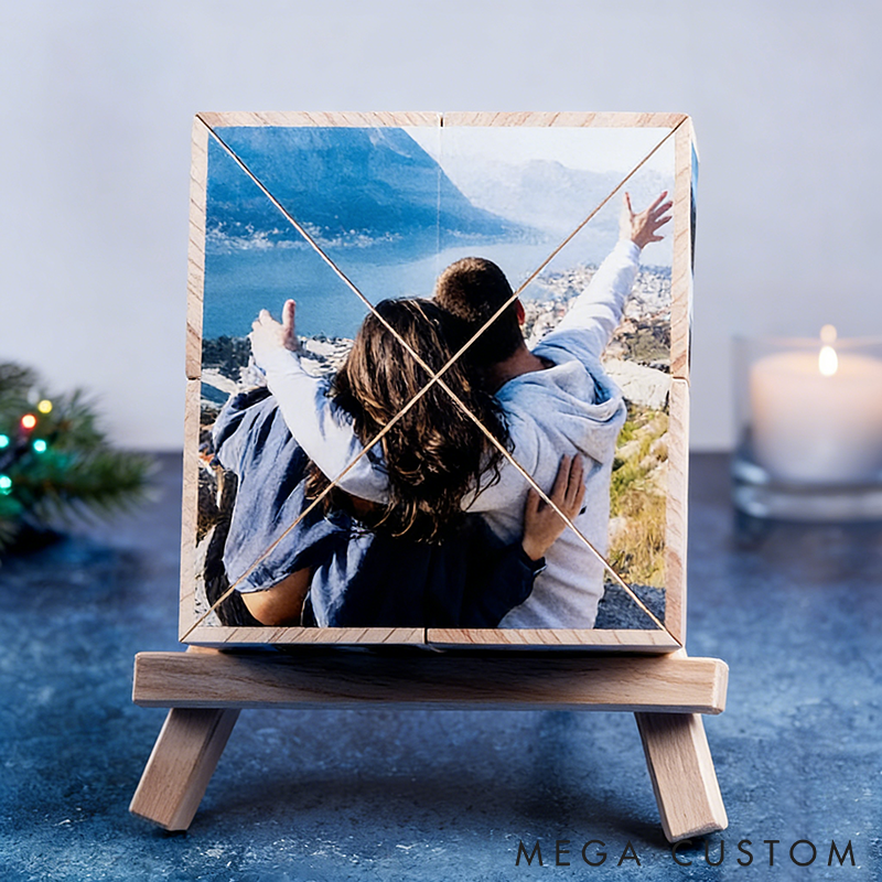 Personalized Photo Cube Album Custom Flip Magic Cube with Multiple Pictures Unique Gift for Memories Weddings or Anniversaries