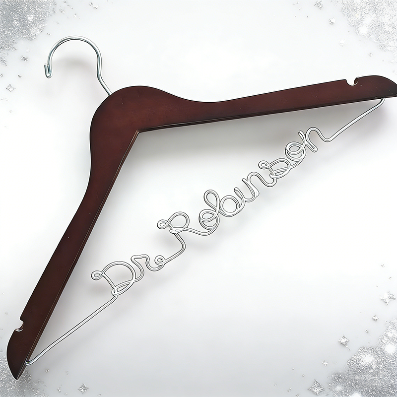 Personalized Wooden Hanger Custom Name Durable and Stylish Perfect for Home Use or Unique Gifts