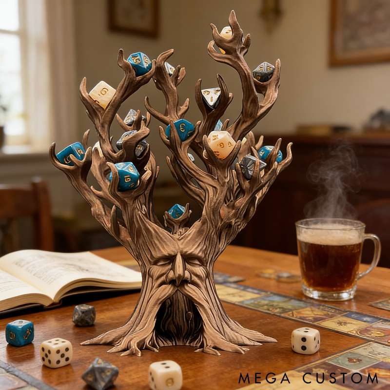 Treant Dice Rolling Tower and Display 3D printed Awakened Tree TreeBeard Dice Display Gift Perfect Gift for D&D and Dice Collectors