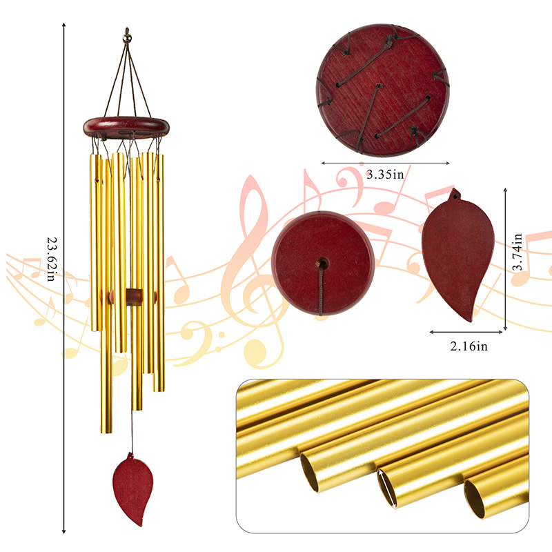 Personalized Wind Chimes for Outside Memorial Wind Chimes for Loss of Loved One Bereavement and Condolence Gift