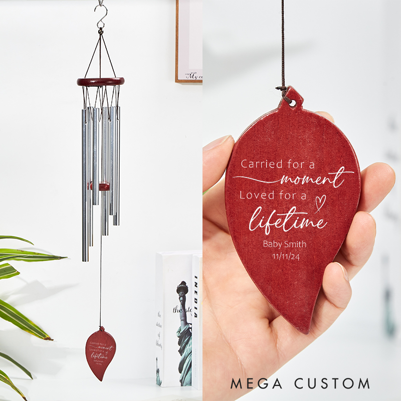 Personalized Baby Memorial Wind Chime Infant Loss Miscarriage Sympathy Gift Remembrance Wind Chime Bereavement Gift in Memory Wind Chime