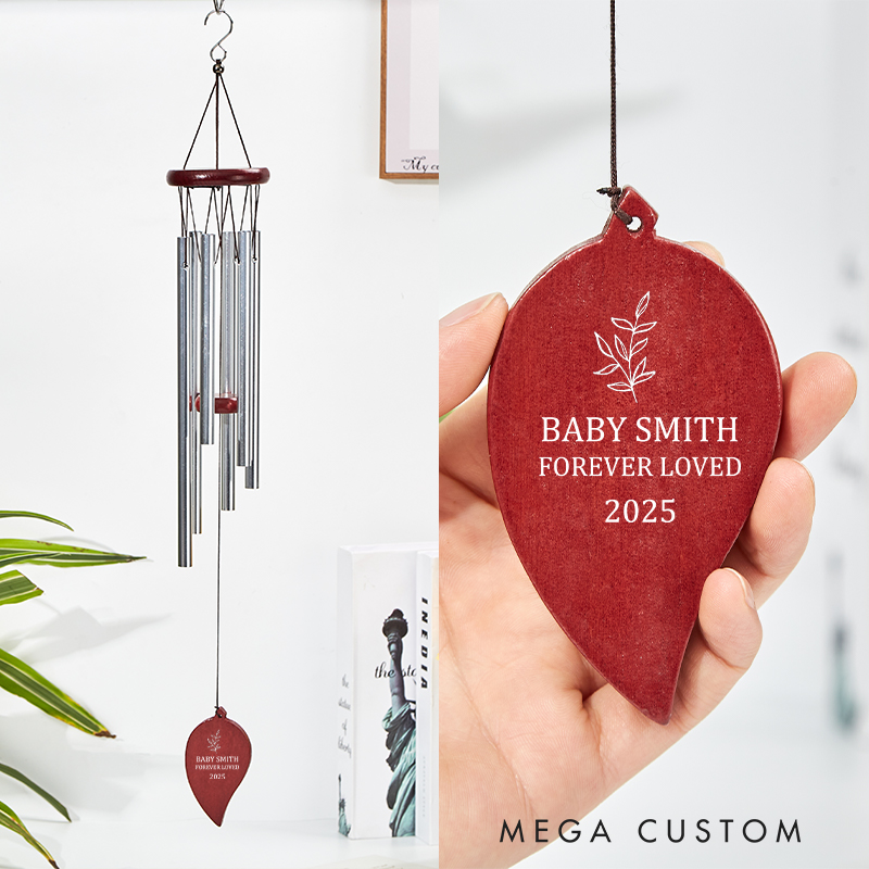 Personalized Sympathy Wind Chimes Angel Baby Keepsake Miscarriage Memorial Keepsake Stillbirth Sympathy Gift 