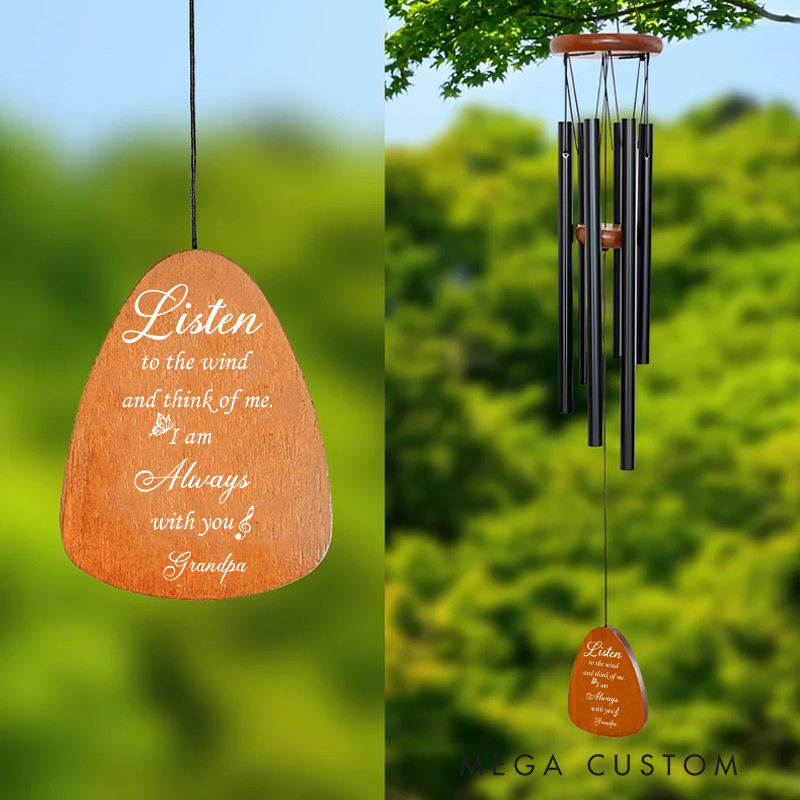 Personalized Wind Chimes for Outside with Butterfly Wind Catcher Memorial Wind Chimes Suitable for Patio Garden Hanging Decoration