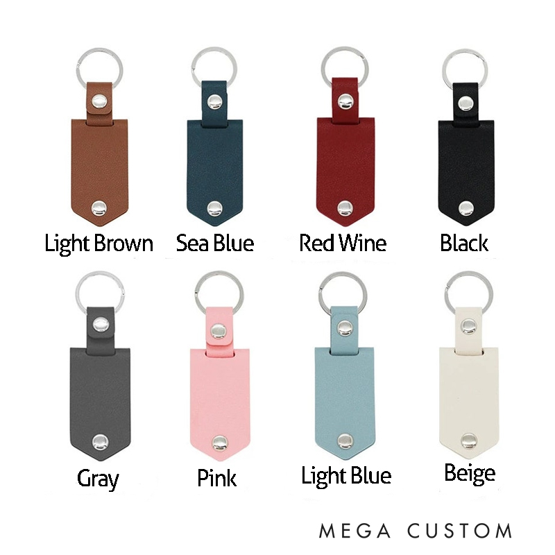 Personalized Leather Photo Keychain My Best Catch Key Chain Gift for Fishing Lover（缺细节图）