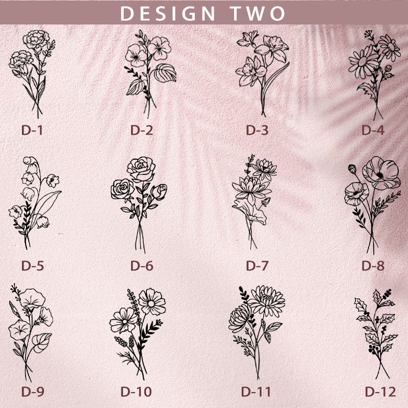 Personalized Art Birthday Floral Name Glass for Timeless and Artistic Design Chic Glasse Cup