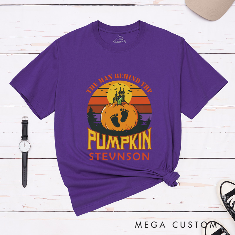 Personalized Humorous Pregnant Couple Halloween Matching Shirt 