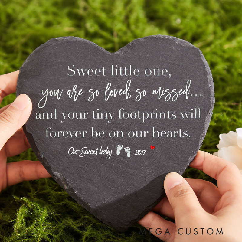 Personalized Baby Loss Memorial Stone Miscarriage Stone Slate Marker Sympathy Gift Remembrance Grieving Gift Stillbirth Angel Baby Keepsake