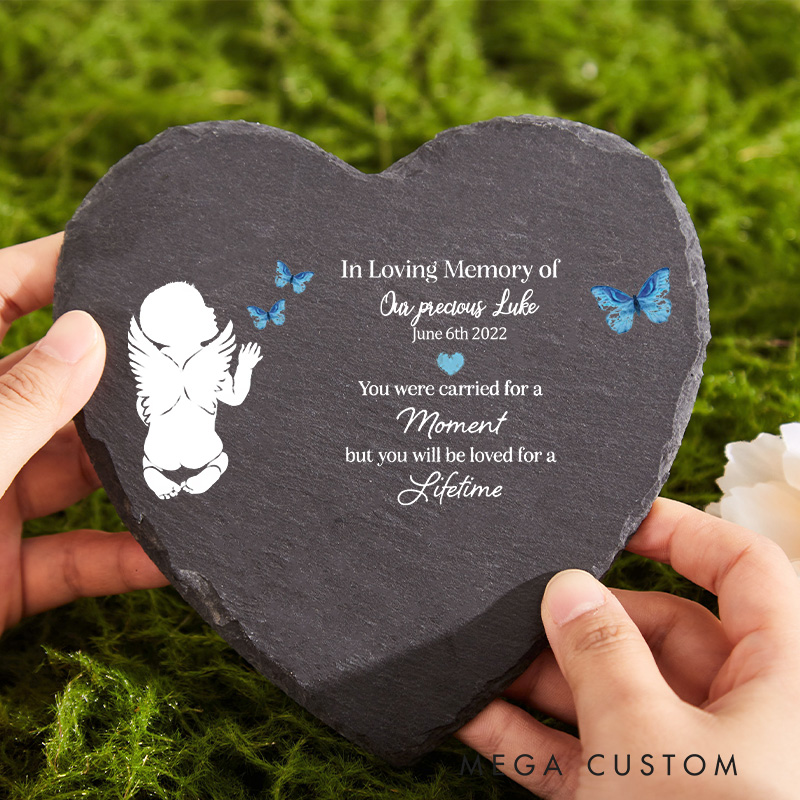 Personalized Baby Memorial Grave Marker Infant Newborn Miscarriage Headstone Loss of Baby Garden Stone Sympathy Gift Angel Baby Keepsake