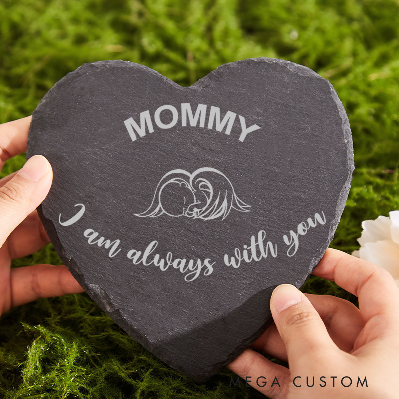Personalized Angel Baby Memorial Stone Slate Remembrance Stone for Loss of Baby Sympathy Miscarriage Gift for Loss of Infant 