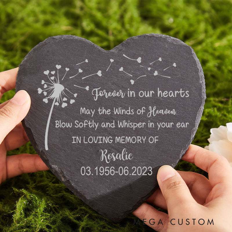 Personalized Memorial Stone Grave Marker Sympathy Gift Remembrance Stone for Memorial Garden Custom Memorial Name Stone Bereavement Gifts