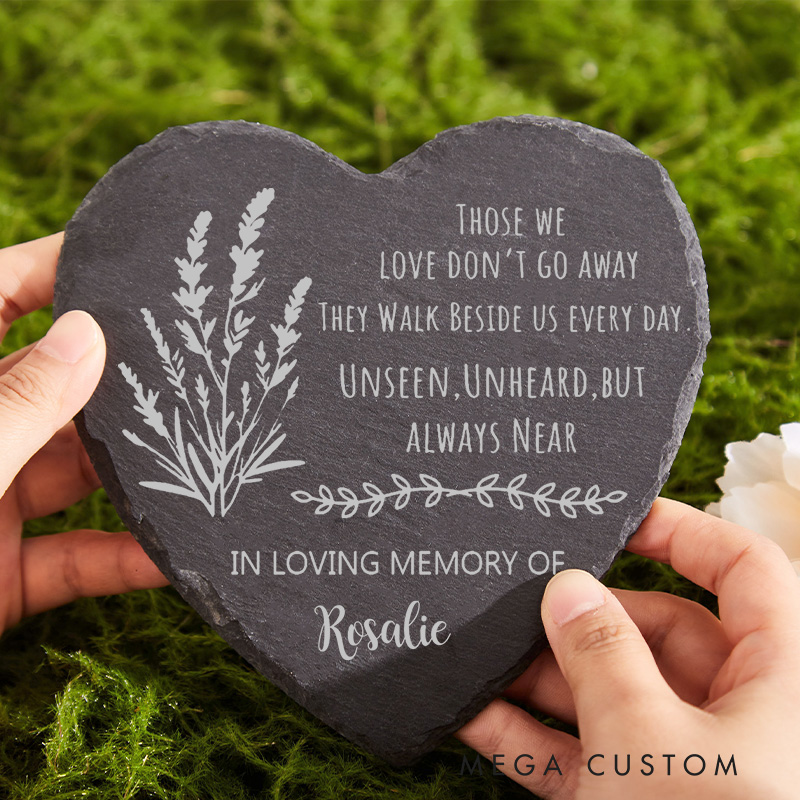 Personalized Memorial Stone for Loss of Loved One Grave Marker Sympathy Gift Remembrance Stone for Memorial Garden Custom Memorial Name Stone