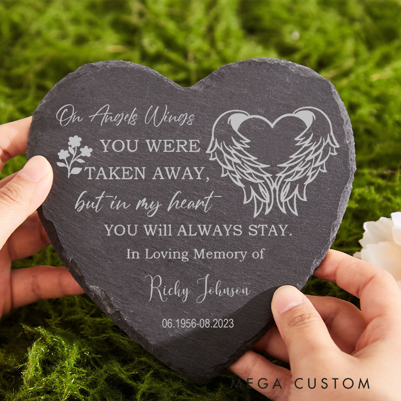 Personalized Memorial Garden Stone Engraved Always And Forever In Our Hearts Sympathy Gifts Remembrance Bereavement Gifts