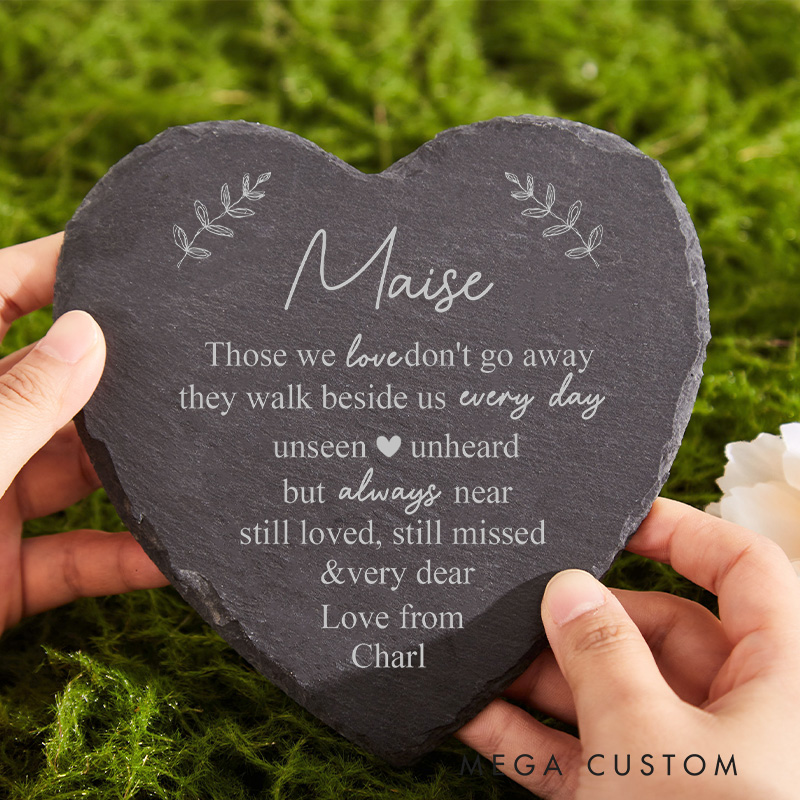 Personalized Graveside Memorial Stone for Loss of Loved One Memorial Plaque Cemetery Grave Decoration Loved One Remembrance Gift