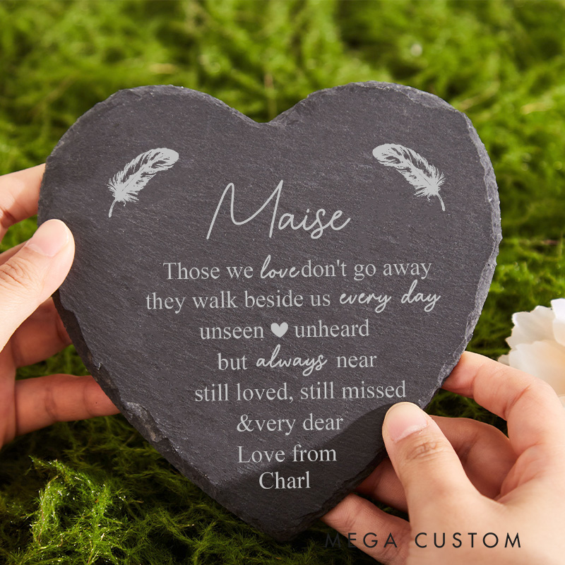 Personalized Memorial Stone Sympathy Gift for Loss of a Loved Remembrance Stone for Memorial Garden in Loving Memory Gift Custom Funeral Gift