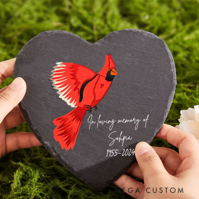 Personalized Memorial Garden Slate Stone Memorial Plaque Sympathy Gifts for Loss of Loved One Remembrance Bereavement Keepsake