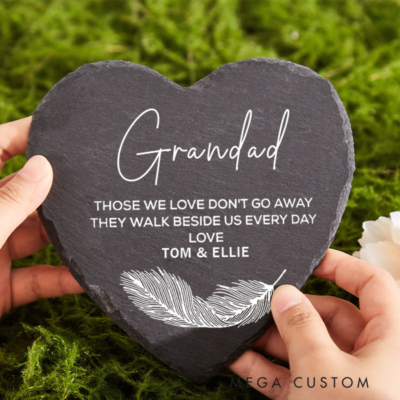 Personalized Memorial Garden Stone for Loss of Loved One Grave Ornament Marker Remembrance Sympathy Gift Grave Those We Love Don't Go Away