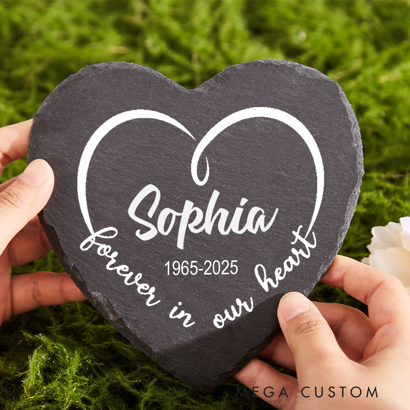 Personalized Memorial Garden Stone for Loss of Loved One Memorial Headstone for Outdoors Weatherproof Grave Marker Sympathy Gift 