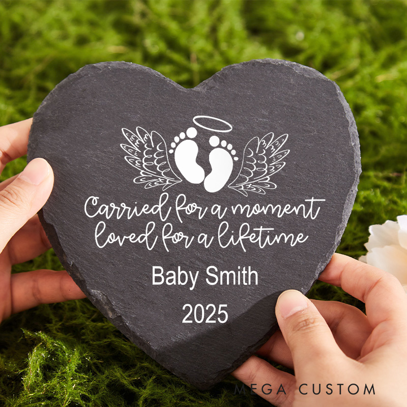Personalized Baby Loss Stone Miscarriage Memorial Stone Infant Loss Gift for Mothers Memorial Keepsake Infant Loss Sympathy Gift Grave Markers 