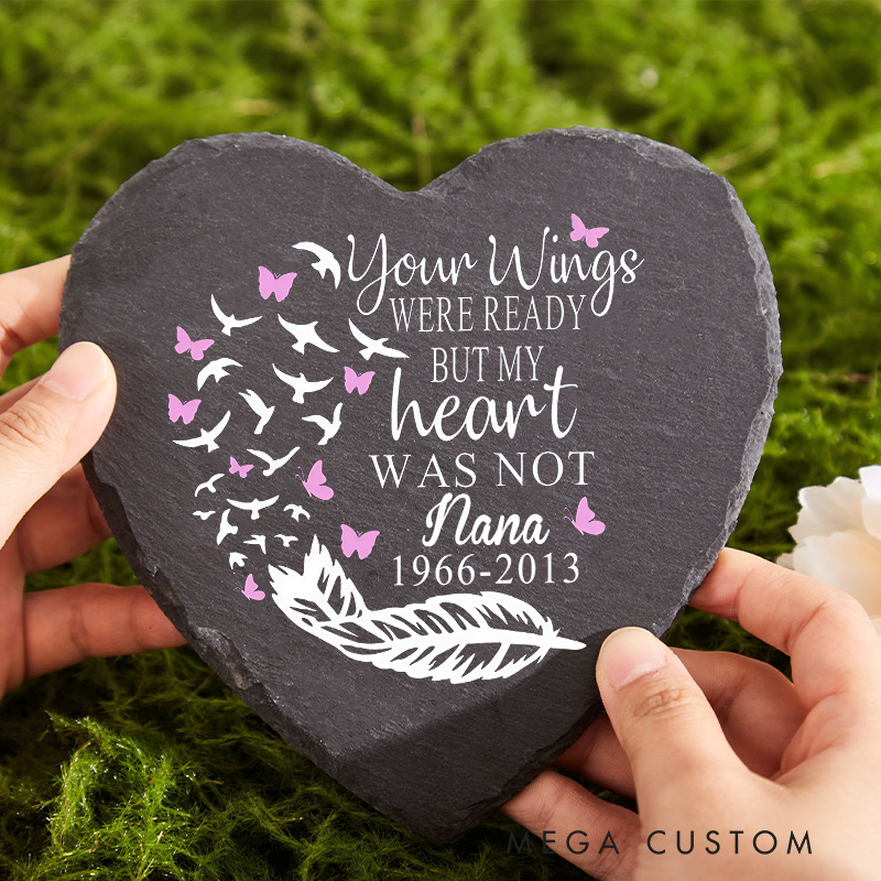 Personalized Memorial Stone Grief Gift Custom Name and Dates Memorial Garden Stone for Loss of Loved One Sympathy Gifts Grave Markers for Cemetery