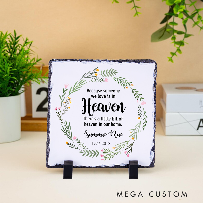 Personalized Memorial Plaque in Loving Memory Remembrance Memorial Gift Sympathy Gift Bereavement Gift
