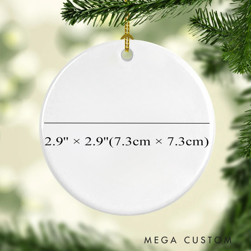 Personalized God Gave Me You Ceramic Christmas Ornament with Name Religious Gift Christmas Gift for Husband Wife