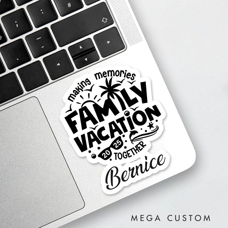 Personalized Family Vacation Sticker Funny Stickers for Traveling Lovers Vacation Gift